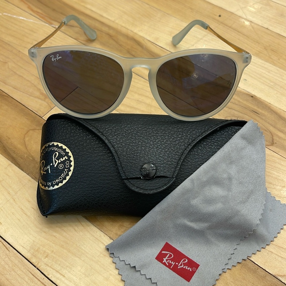Ray Ban sunglasses clear transparent frames rare Italy